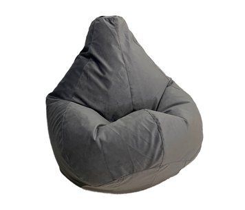 Кресло-мешок Voltronic груша, размер (3XL) 140х100 Велюр антикоготь+гидрофобный Премиум Florida Dark Grey U_26054 фото