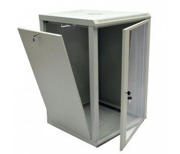 Шафа Voltronic 18U, 600x600x907мм (Ш*Г*В), економ, акрилове скло, сірий U_12683 фото