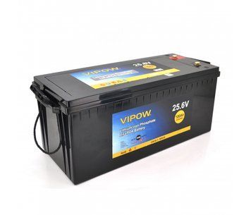 Акумуляторна батарея Vipow LiFePO4 25,6V 100Ah із вбудованою ВМS платою 80A (530*215*205) U_17732 фото