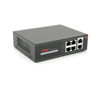 Коммутатор PoE 4х портовый Full Gigabit ONV-H3064P, 4xPoe1000Мбит + 2х1000 Мбит, общая мощность 65 Вт U_33741 фото
