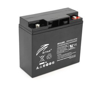 Акумуляторна батарея AGM RITAR HR12-60W, Black Case, 12V 17.0Ah ( 181 х 77 х 167 (167 ) 4.80 kg Q4 U_40970 фото