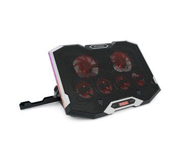 Подставка под ноутбук IceCoorel K9, 10-17", 4*100 мм 1400&plusmn;10% RPM + 4*70 мм 2500&plusmn;10 %RPM U_31503 фото