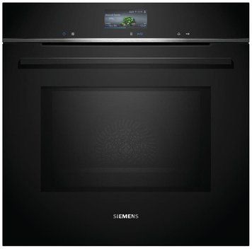 Духовой шкаф Siemens электрический, 67л, A, дисплей, конвекция, пиролиз, ф-ция микроволн, черный RC_HM736G1B1 фото
