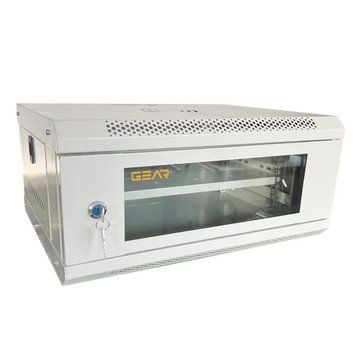 Шафа серверна настінна GEAR 4U 19'' 530x400x240 мм., Сірий (GWMSN-4U-530-400G) IP_GWMSN-4U-530-400G фото