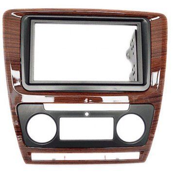 Перехідна рамка CARAV 11-352 для SKODA Octavia 2008-2013 (Auto Air-Conditioning) Wooden AV_11-352 фото