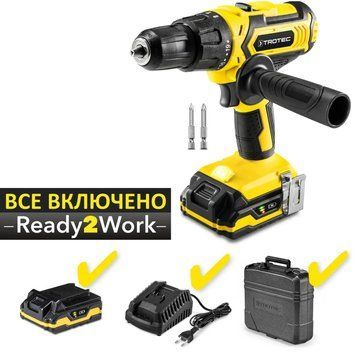 Дриль-шурупокрут акумуляторний ударний Trotec PHDS 11-20V + кейс (4410000502) DS_DAS302795 фото