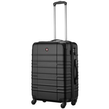 Чемодан, Amplar, средний, пластик, 4 колеса, черный Wenger RC_653146 фото