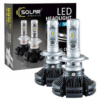 LED автолампа Solar H7 12/24V 6000Lm 50W ZES Chip, Комплект 2 шт LI_8807 фото