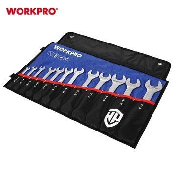 Набор ключей рожковых WORKPRO (12 шт.) 6-32 мм CR-V PRO PLUS WP202507 DC_409813 фото
