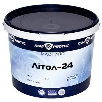 Мастило Літол-24 KSM Protec відро 9 кг OL_00000028112 фото