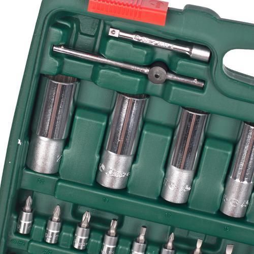 Набір торц. головок 1/4"DR4-14мм та 1/2"DR10-32 мм,108 предм HANS OL_30160 фото