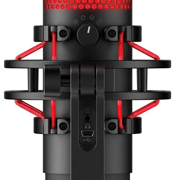Геймінговий мікрофон HyperX QuadCast, Omni/Uni/Bi, USB-A, 3м, RGB, чорний RC_4P5P6AA фото