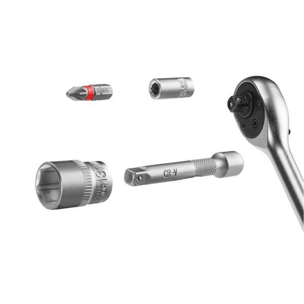 Einhell Набір біт та головок, 1/4" 4-13мм, 37шт, кейс RC_109022 фото