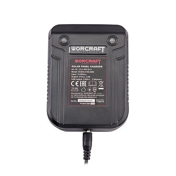 Сонячна панель із зарядним пристроєм WORCRAFT CLC-20V-S2.0 WM_13310 фото