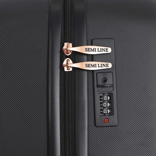 Чемодан Semi Line 24" (M) Black (T5718-2) DS_DAS302928 фото