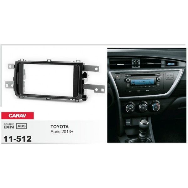 Перехідна рамка CARAV 11-512 для TOYOTA Auris 2013+ (Gloss Black) AV_11-512 фото