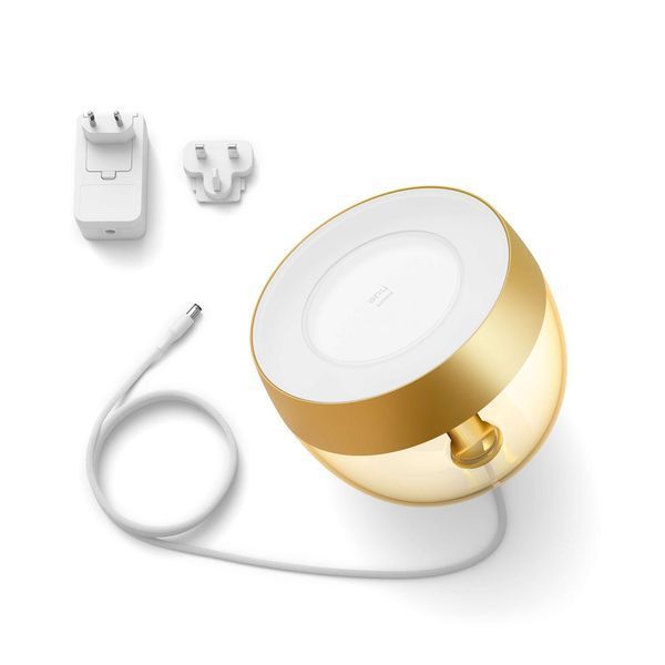 Hue Настольная лампа Iris, 2000K-6500K, Color, Bluetooth, димируемая, золотистая Philips RC_929002376401 фото