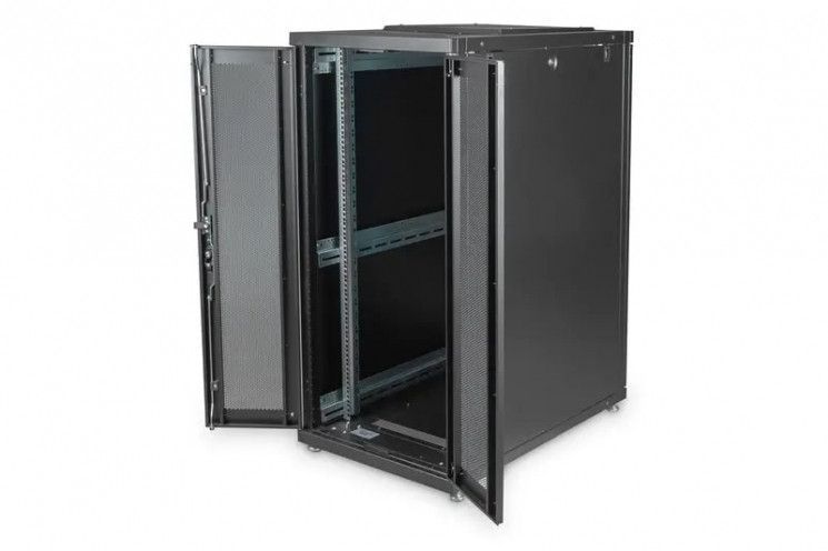 Шкаф DIGITUS 19", 26U, 600x1000 мм, Server Unique, черный RC_DN-19SRV-26U-B-1 фото