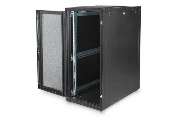 Шкаф DIGITUS 19", 26U, 600x1000 мм, Server Unique, черный RC_DN-19SRV-26U-B-1 фото