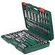 Набір торц. головок 1/4"DR4-14мм та 1/2"DR10-32 мм,108 предм HANS OL_30160 фото 9