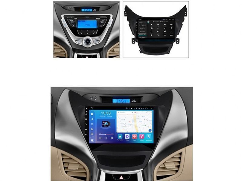 Штатна автомагнітола FORS.auto FS 4 MAX для Hyundai Elantra (4+32Gb, 9") 2011-2013 FA_FS-5122 фото