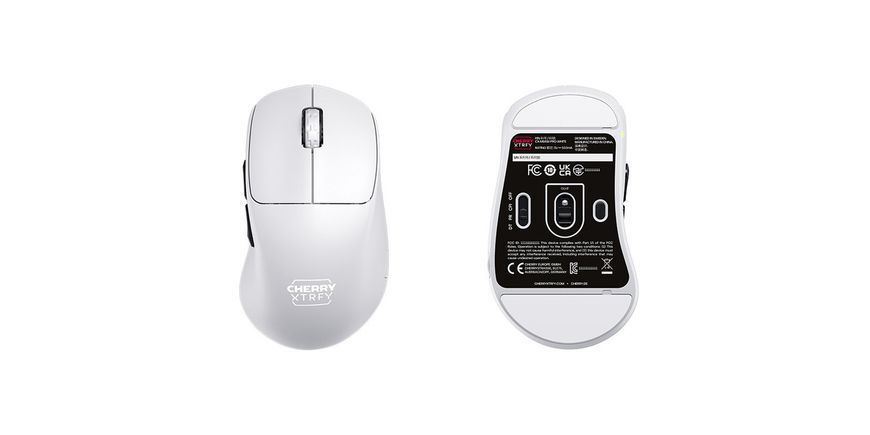 Cherry Xtrfy Миша M64 PRO, 8K, WL/USB-A, RGB, білий RC_CX-M64W-PRO-WHITE фото