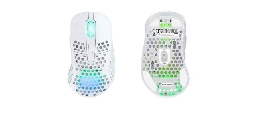 Cherry Xtrfy Миша M4, WL/USB-A, RGB, білий RC_M4W-RGB-WHITE фото