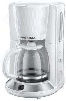 Кавоварка Russell Hobbs краплинна Honeycomb 1.25л, мелена, білий RC_27010-56 фото