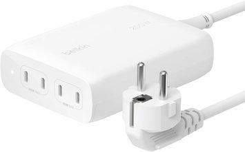 Belkin Зарядное устройство сетевое 200Вт 4хUSB-С GAN PD PPS, белый RC_WCH015VFWH фото