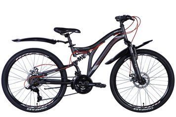 Велосипед сталь 24 Discovery ROCKET AM DD рама-15" салатний з крилом Pl 2024 VT_OPS-DIS-24-352 фото