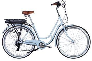 Велосипед з електроприводом 28" ST Dorozhnik eRETRO Vbr FR рама-19" 36B 12.5А*г 500Вт світло-блакитний PANTONE 5435 C 2025 крила, VT_ELB-D-28-075 фото