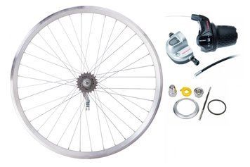 Колесо задн. VLT 26" AL 36H 14G двустен. Silver; Втулка SHIMANO NEXUS Inter-3 комплект VT_WHRVLT-AL-26-003 фото