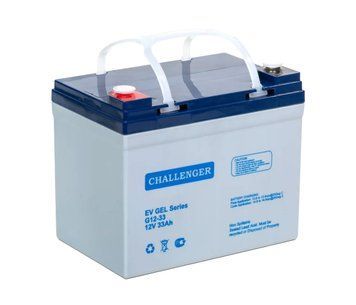 Акумуляторна батарея CHALLENGER G12-33, GEL 12V 33Ah (230х137х210), Q1 U_23681 фото
