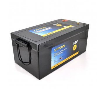 Акумуляторна батарея Vipow LiFePO4 51 2V 50Ah з вбудованою ВМS платою 40A 48V (520x269x220) U_17734 фото