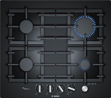 Варильна поверхня Bosch газова на склі, 60см, чавун, чорний RC_PPP6A6M90R фото