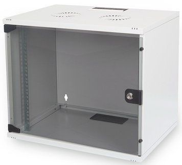 Шафа DIGITUS 19", 7U, 540x400 мм, SOHO, скляні двері, 60кг максимально, сірий RC_DN-1907U-S-1 фото