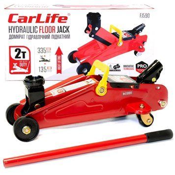 Домкрат підкатний CarLife 2т 135-335мм FJ590 LI_FJ590 фото