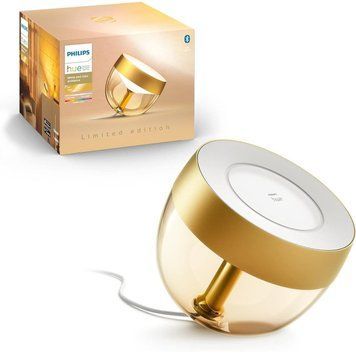 Настільний світильник розумний Philips Hue Iris, 2000K-6500K, RGB, ZigBee, Bluetooth, дим, золотий RC_929002376402 фото
