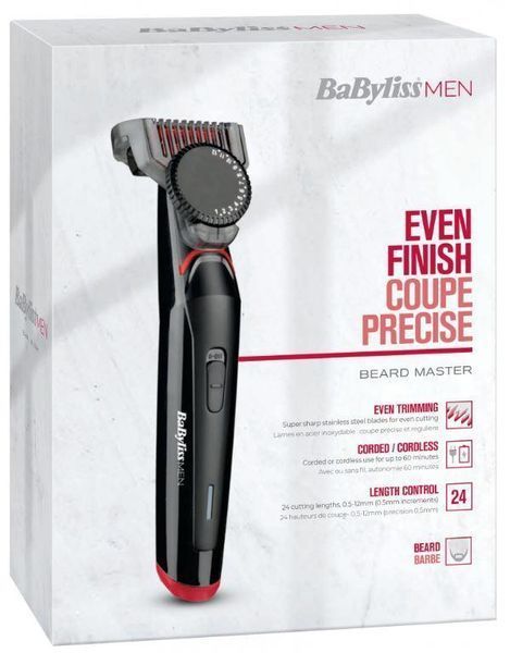 BaByliss Тримір для стрижки бороди, 1 насадка, чорний RC_T861E фото