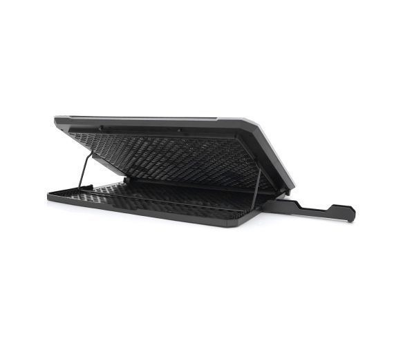 Подставка под ноутбук IceCoorel K15, 10-17", 4*100 мм 1400&plusmn;10% RPM, корпус пластик+алюминий, 2xUSB 2.0, U_31505 фото