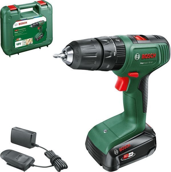 Bosch Шуруповерт-дриль акумуляторна EasyImpact 18V-40 18В 1х2А&middot;год 20&middot;38Нм 0-430&middot;0-1630об&middot;хв кейс ЗП 1.4кг RC_0.603.9D8.107 фото