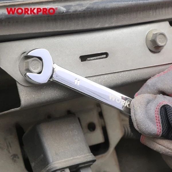 Набір гайкових ключів з храповим механізмом WORKPRO (7 попер.) W003322 DC_405104 фото