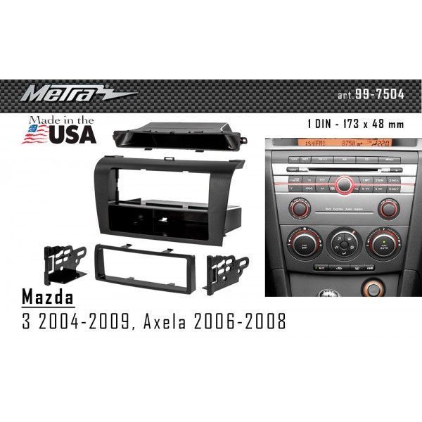 Перехідна рамка Metra 99-7504 для Mazda 3 2004-2008 , Axela 2006-2008 AV_99-7504 фото
