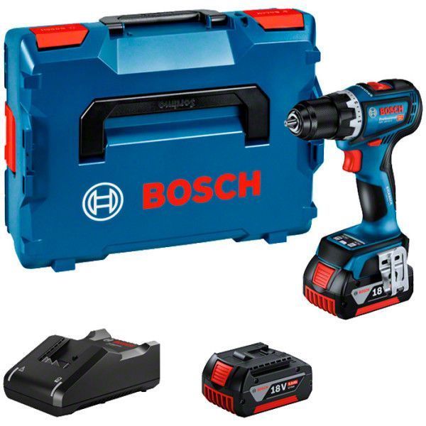 Bosch Шуруповерт-дриль ударна акумуляторна GSR 18V-90 C 18В 2х5А&middot;год 36-64Нм 0-2100об&middot;хв кейс 1.1кг RC_0.601.9K6.006 фото