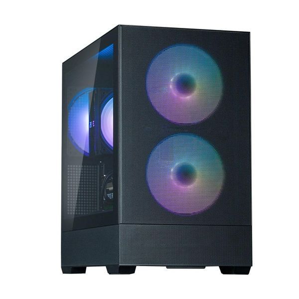 Корпус P30 AIR без БП, 1xUSB3.0, 1xUSBType-C, 3x140мм ARGB, VGA 392мм, LCS ready, TG Side Panel, mATX, Zalman RC_P30AIRBLACK фото