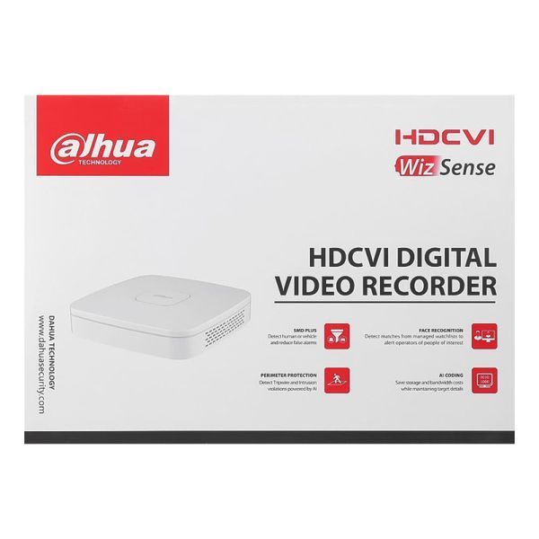 Видеорегистратор Dahua DH-XVR5104C-I3/T, 4-канальный, Smart WizSense U_46897 фото
