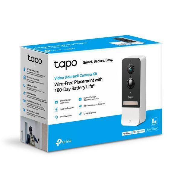 Розумний відеодзвінок з акумулятором TP-LINK Tapo D230S1 RC_TAPO-D230S1 фото