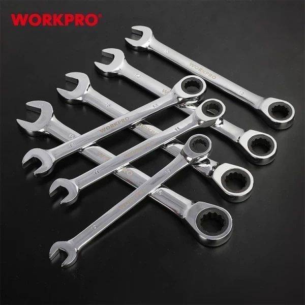 Набір гайкових ключів з храповим механізмом WORKPRO (7 попер.) W003322 DC_405104 фото