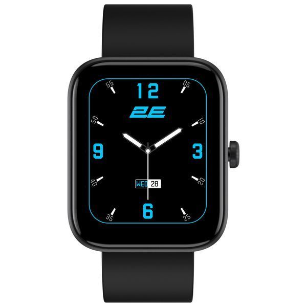 Смарт-годинник 2E Alpha SQ Music Edition 46мм, 1.78" 368x448, AMOLED, BT 5.2, Чорний RC_2E-CWW40BK фото