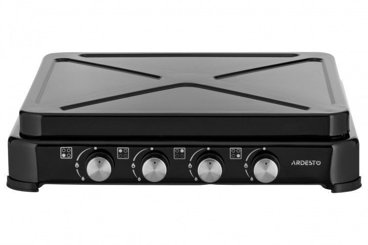 Плитка газова настільна Ardesto GTC-NS4014B GTC-NS4014B, тип газу LPG, 4 алюмін. пальника,чорний RC_GTC-NS4014B фото